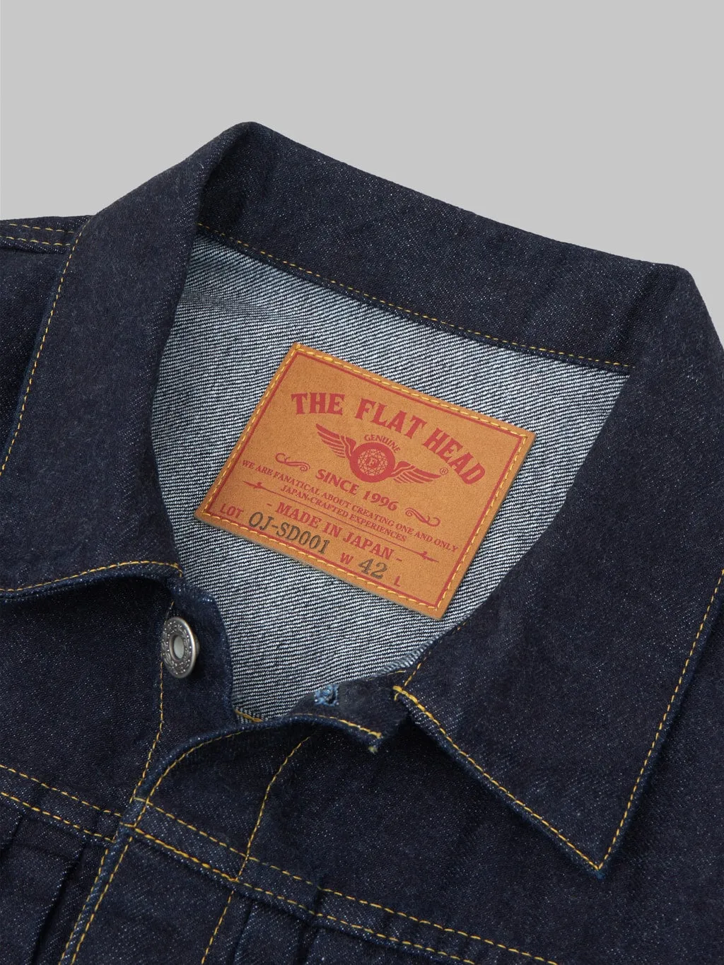 The Flat Head 12oz 40's Denim Jacket