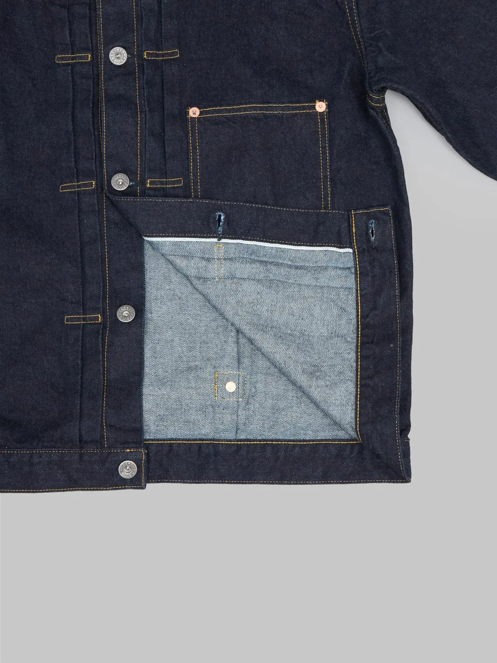 The Flat Head 12oz 40's Denim Jacket