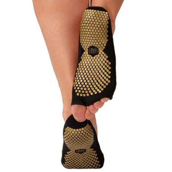 The Toeless Honey Grip Sock (Barre / Pilates)