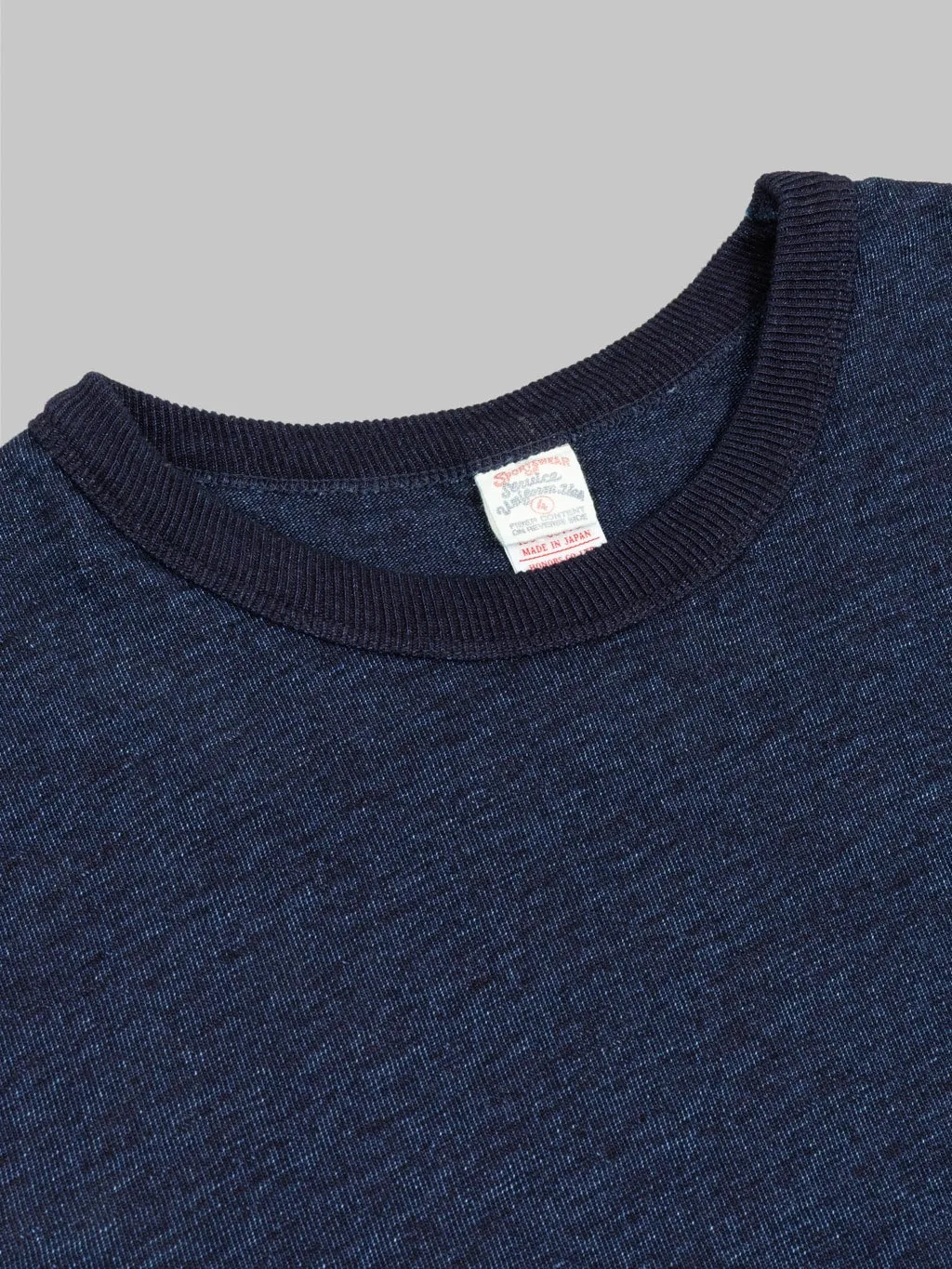 UES No.7 Yarn-Dyed Indigo T-Shirt