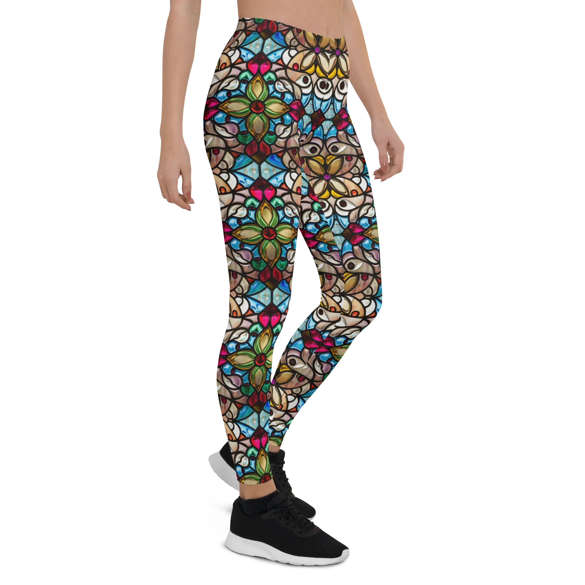 Vintage Stained Glass Leggings