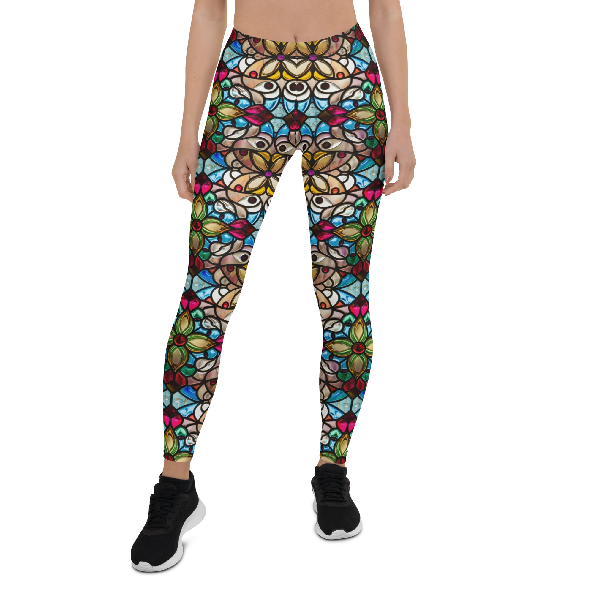 Vintage Stained Glass Leggings