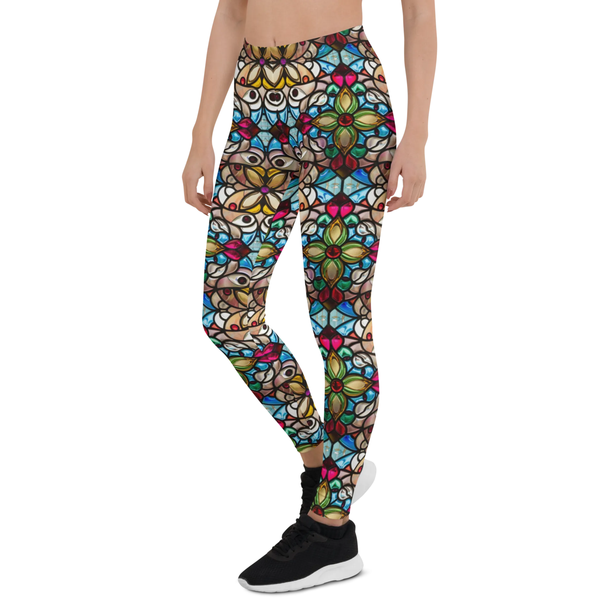Vintage Stained Glass Leggings