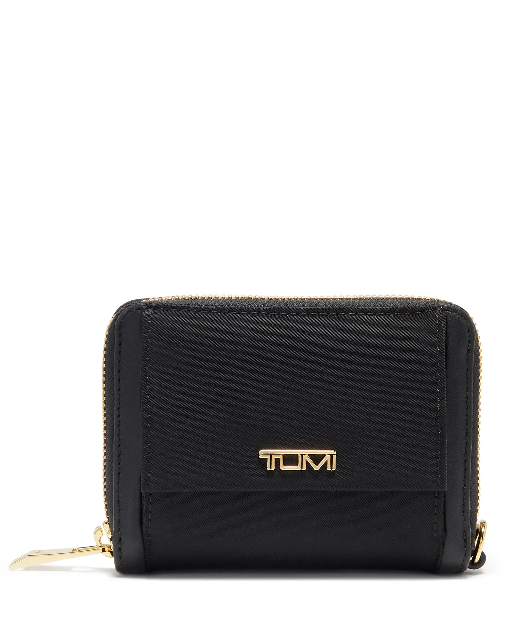 VOYAGEUR SLG Tri-Fold Zip-Around - Black/Gold