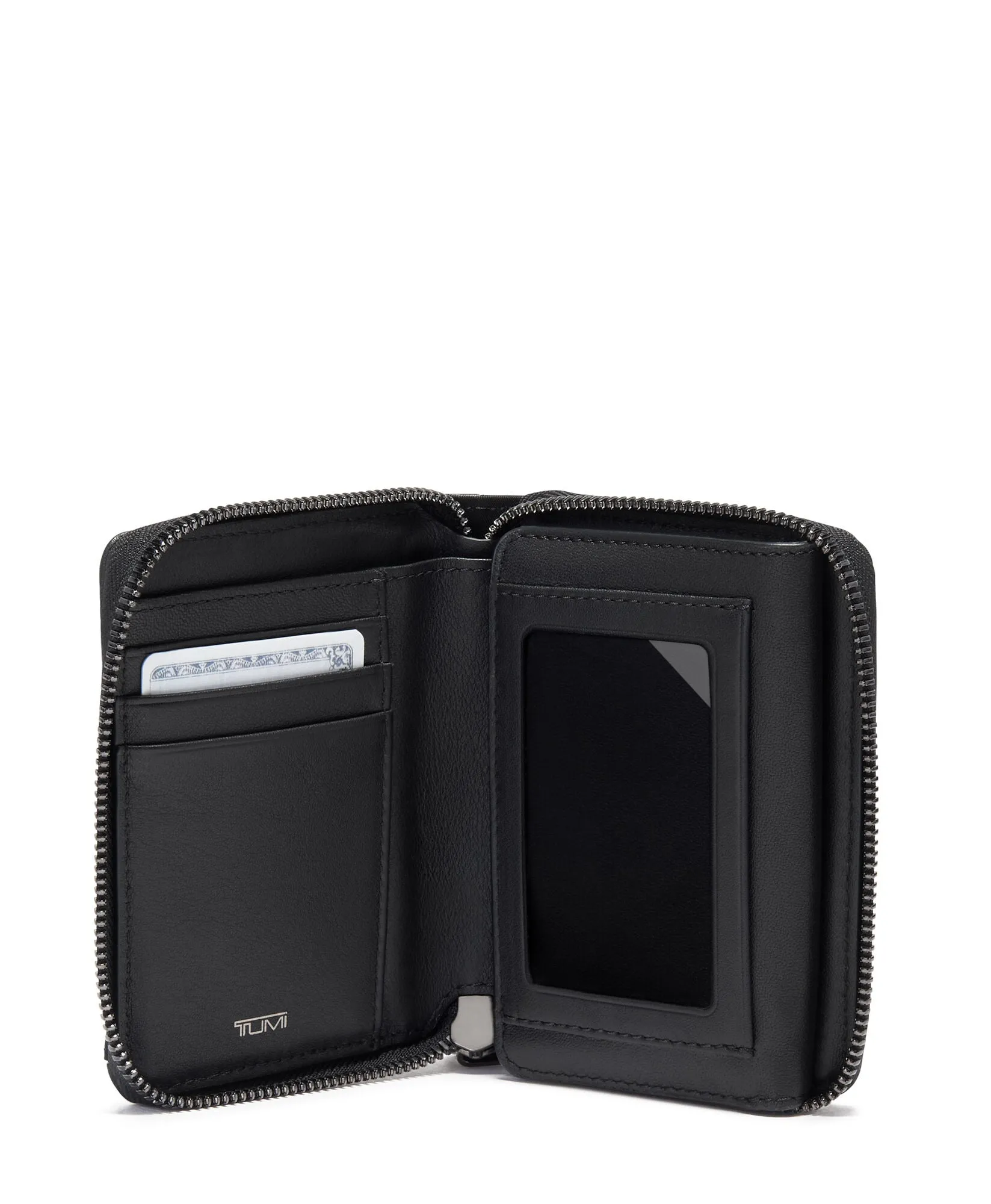 VOYAGEUR SLG Tri-Fold Zip-Around - Black/Gunmetal