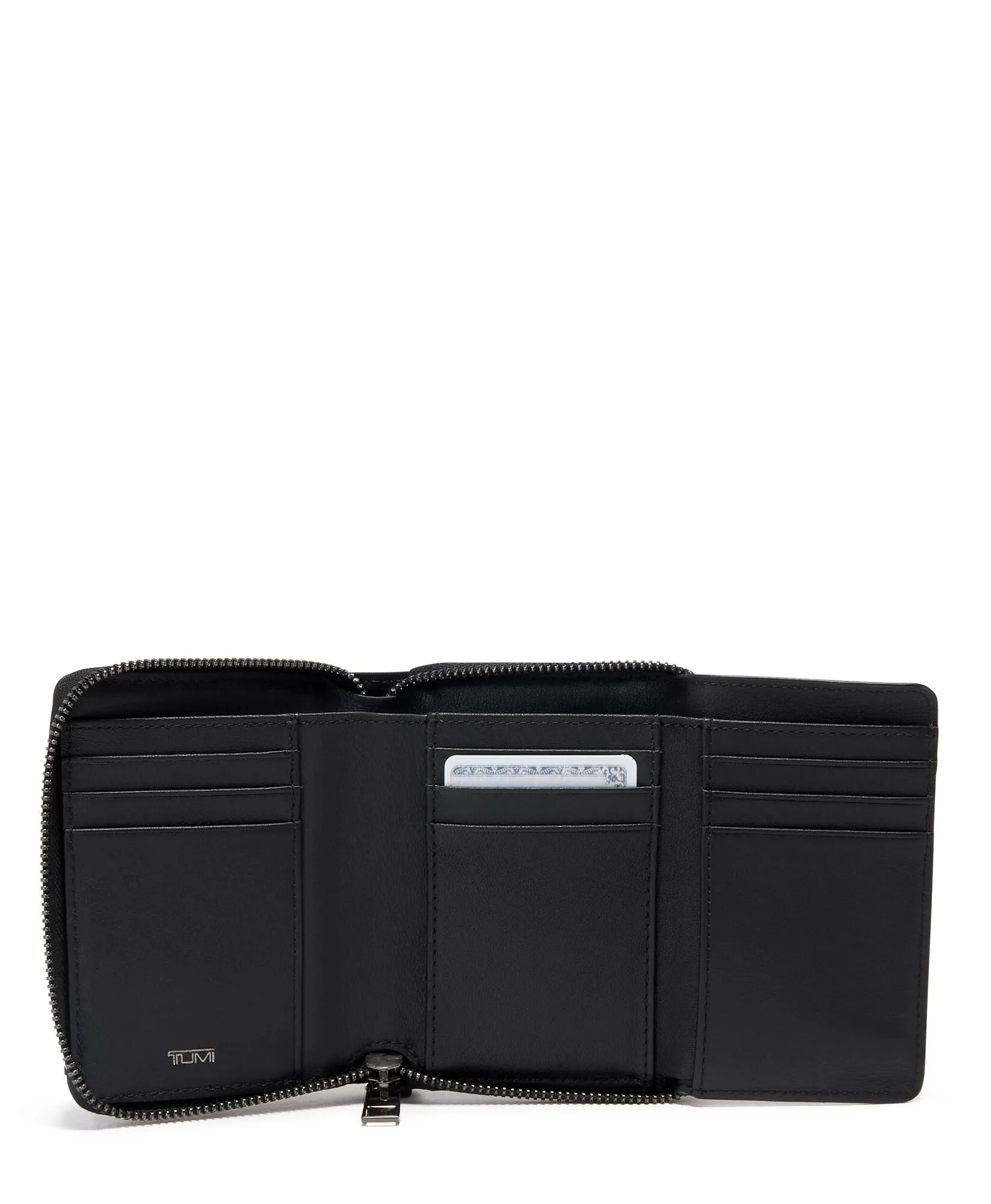 VOYAGEUR SLG Tri-Fold Zip-Around - Black/Gunmetal
