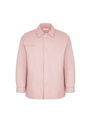 Womens Flower-Warmth Padded Overshirt—Magnolia Pink
