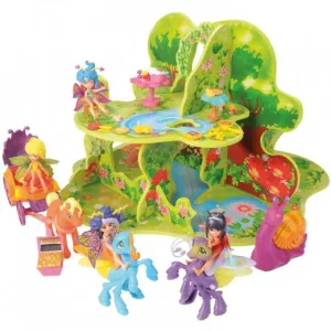 Wooden Fairy Forest 3D Playscape | Enchanted Backdrop for Imaginative Play