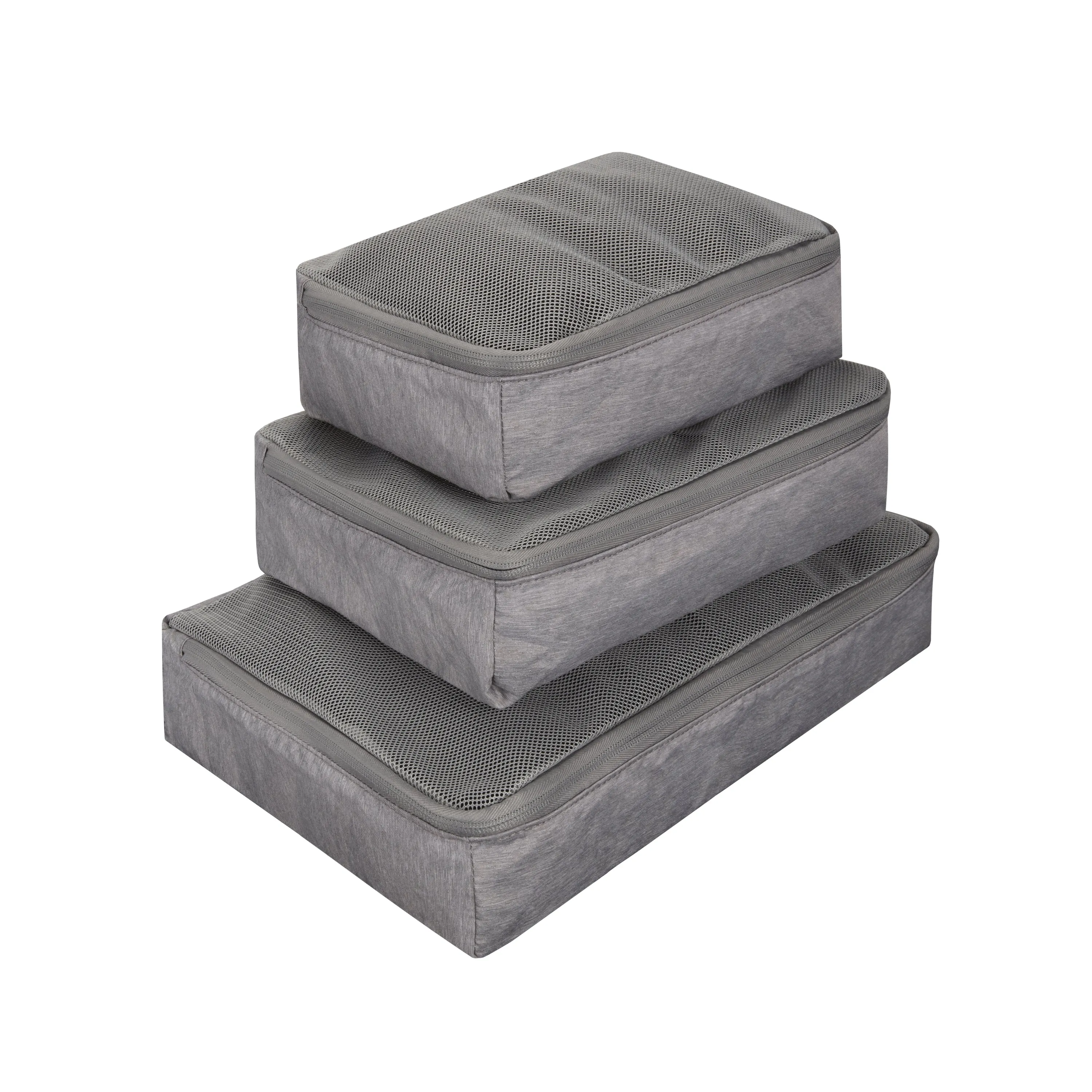 World Travel Essentials Set of 3 Soft Packing Cubes